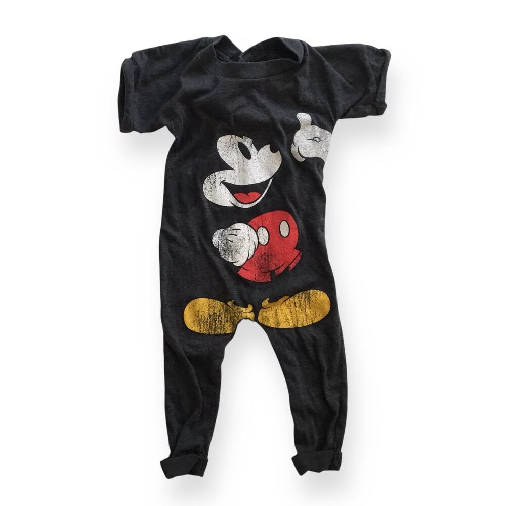 Upcycled Mickey Mouse romper